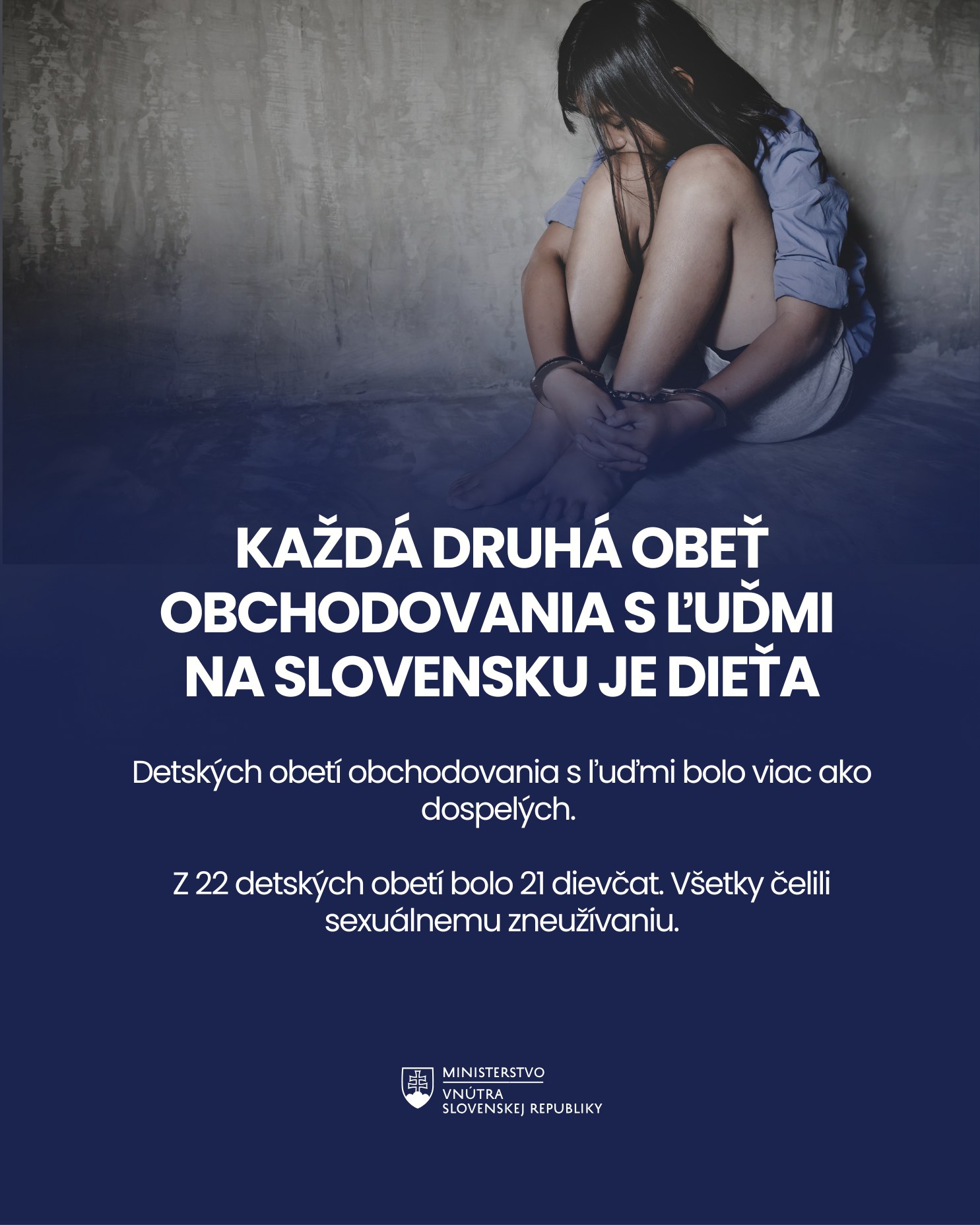 Každá druhá obeť obchodovania s ľuďmi na Slovensku je dieťa
